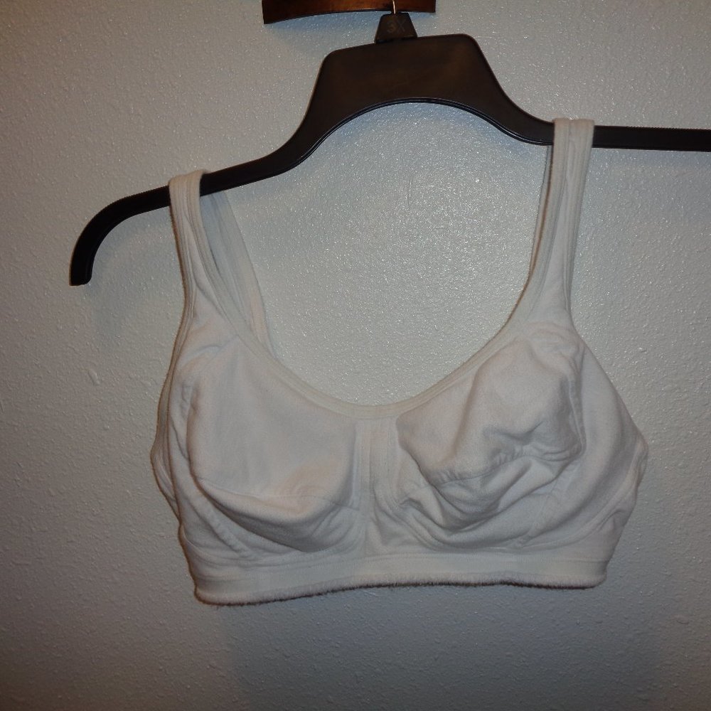 Bestform Wireless Cotton Bra Size 38D Style 6034 White